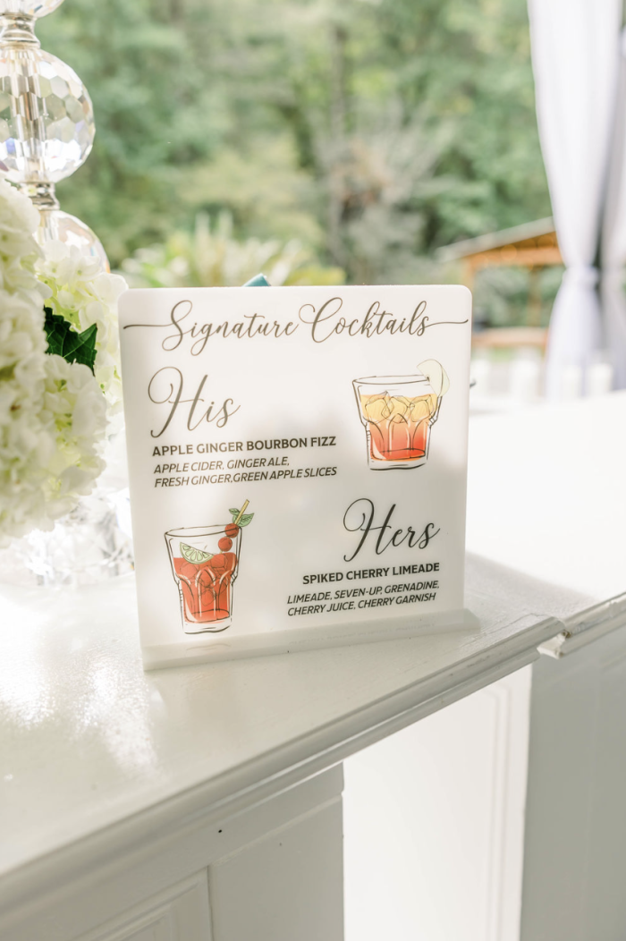 Bar Menu Custom Sign - Wedding | Bar Bat Mitzvahs | Party | Anniversary - Image 26